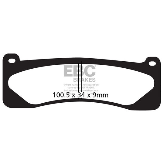 Brzdové obloženie EBC EPFA263HH