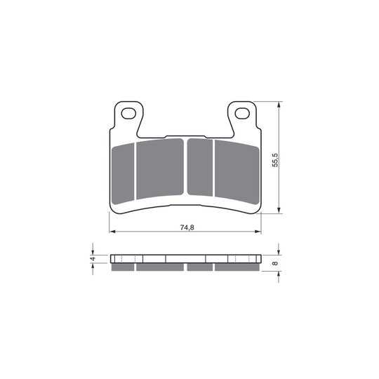 Brzdové obloženie GOLDFREN 324 AD  STREET