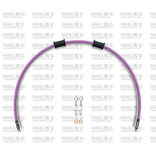 Hadica zadnej brzdy Venhill POWERHOSEPLUS HON-7001RS-PU (1 hadica v sade) fialové hadice , nerezové koncovky
