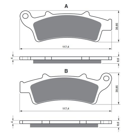 Brzdové obloženie GOLDFREN 193 AD  OFF-ROAD FRONT