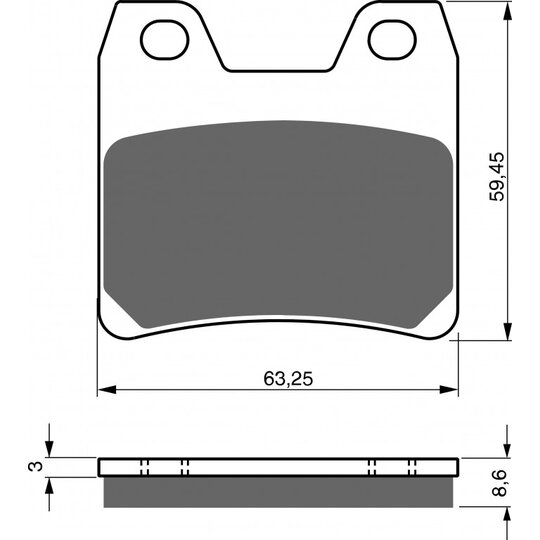 Brzdové obloženie GOLDFREN 222 AD  STREET