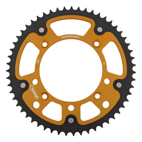 Reťazová rozeta SUPERSPROX STEALTH RST-209:55-GLD zlatá 55T, 420