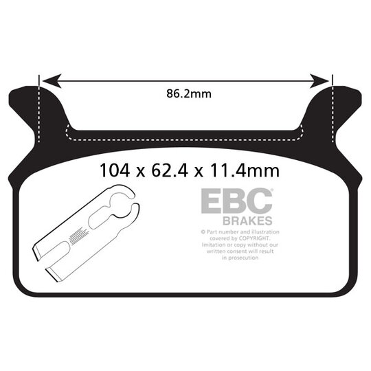 Brzdové obloženie EBC FA201