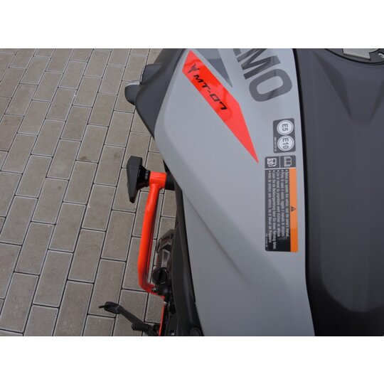 RDmoto padací rám - Yamaha MT07 červený SL01 /CF79R