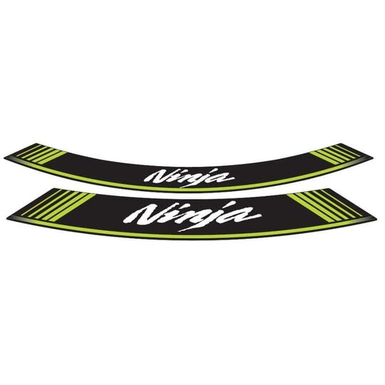 Linka na ráfik PUIG NINJA 5528V zelená linky na ráfik - sada 8ks