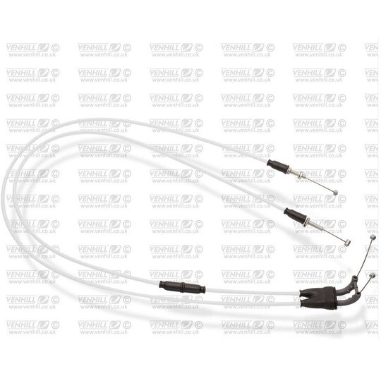 lanká plynu -pár Venhill S01-4-061-WT s nízkym trením biela