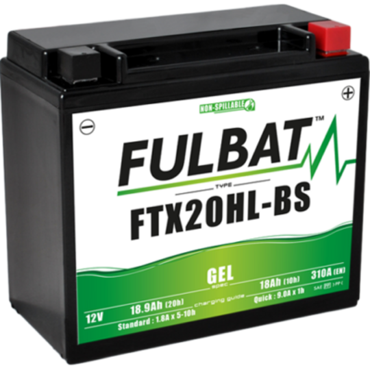 Gelový akumulátor FULBAT FTX20HL-BS GEL (YTX20HL-BS GEL)