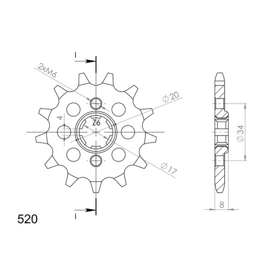Reťazové koliečko SUPERSPROX CST-287:14 14T, 520