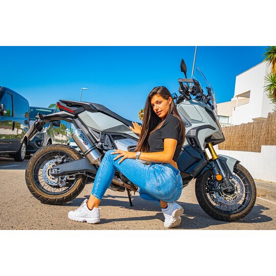 Slip-on exhaust GPR SATINOX H.245.SAT Brushed Stainless steel including removable db killer and link pipe