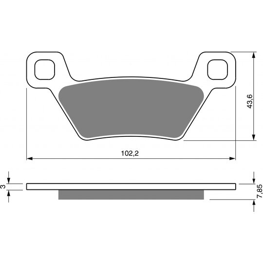 Brzdové obloženie GOLDFREN 316 AD  STREET