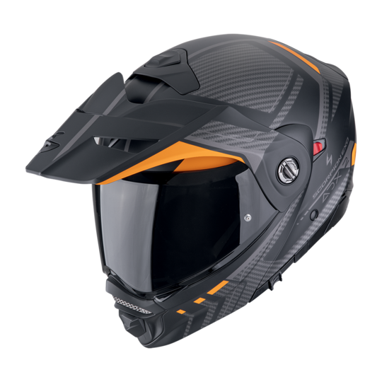 Scorpion prilba adx-2 - lewis / matt black-orange - 89-504-168-04