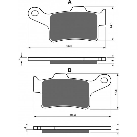 Brzdové obloženie GOLDFREN 335 AD  STREET