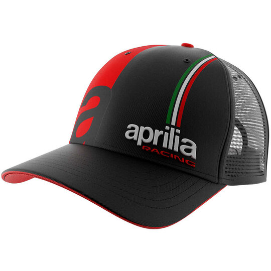 Ixon šíltovka cap 23 aprilia black/red - ixon-cap2-aprilia-23-black-red-neon-casual-cap_219036_zoom