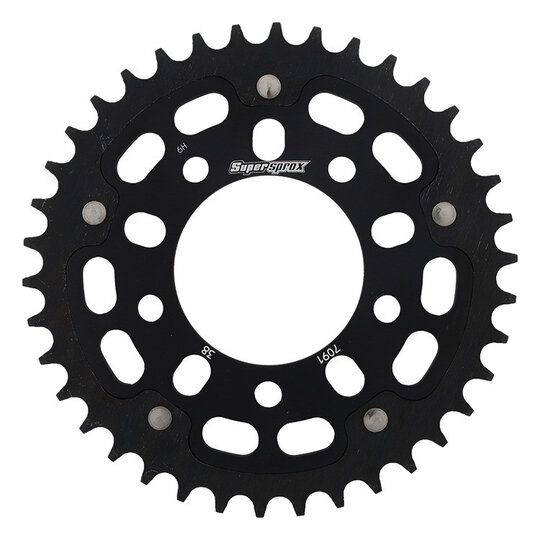 Reťazová rozeta SUPERSPROX STEALTH RST-7091:38-BLK čierna 38T, 520