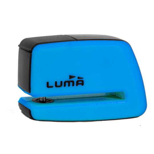 Zámok LUMA ENDURO 91D DIM91DB s vreckom modrá