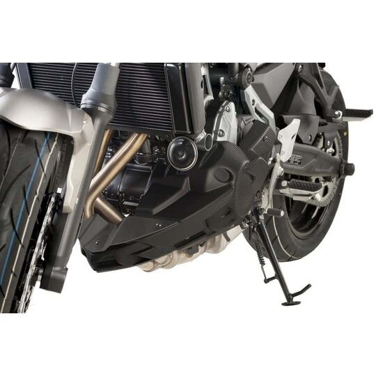 Spojler motora PUIG 9589C karbónový vzhľad vrátane samolepiek