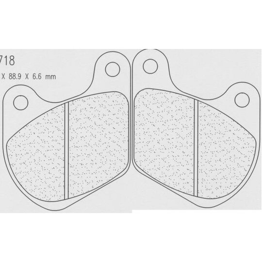 Brzdové obloženie CL BRAKES 2718 RX3