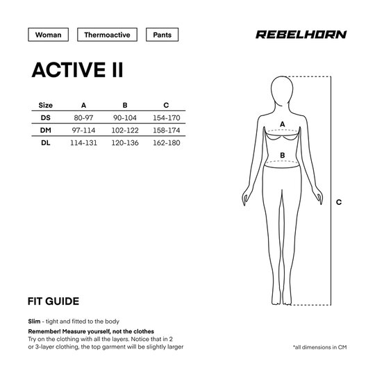 Rebelhorn termo active ii nohavice damske - active2lady4