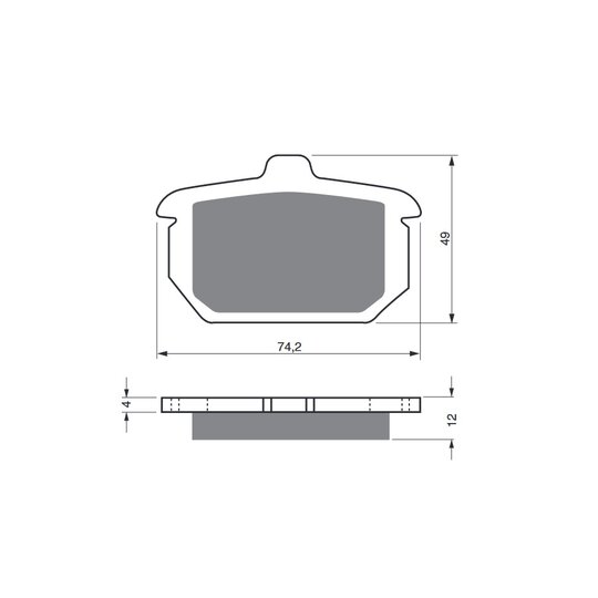 Brzdové obloženie GOLDFREN 058 AD