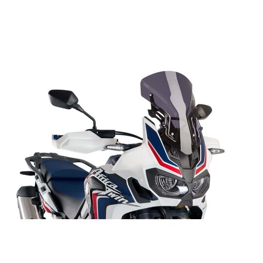 Plexi štít PUIG RACING WITH SUPPORT + PROTECTION 9155F tmavá dymová