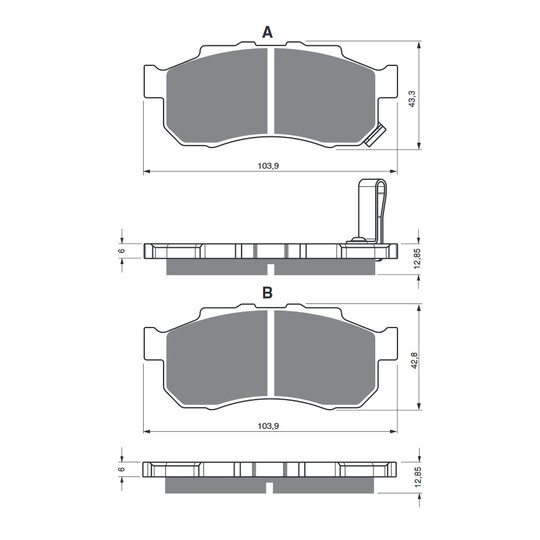 Brzdové obloženie GOLDFREN 339 S33 OFF-ROAD FRONT