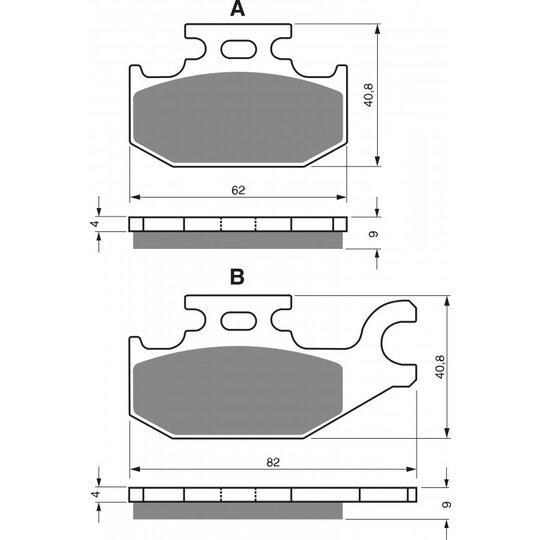 Brzdové obloženie GOLDFREN 182 AD  OFF-ROAD FRONT