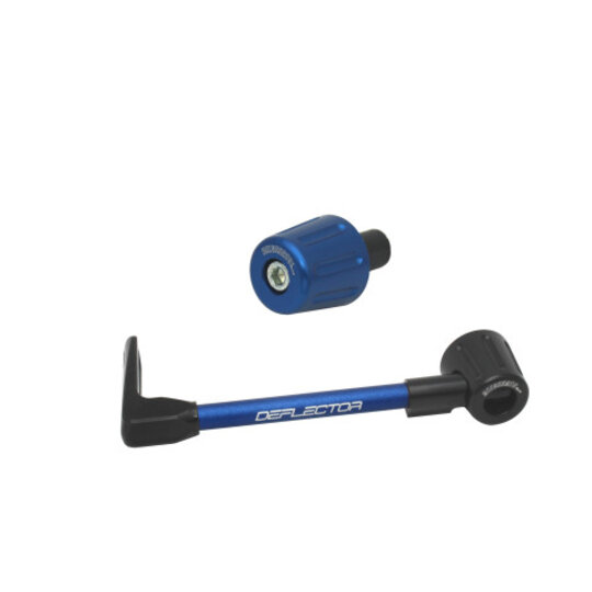 Lever guard ACCOSSATO with blue hose and joint left, aluminium