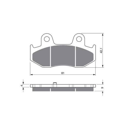Brzdové obloženie GOLDFREN 267 AD
