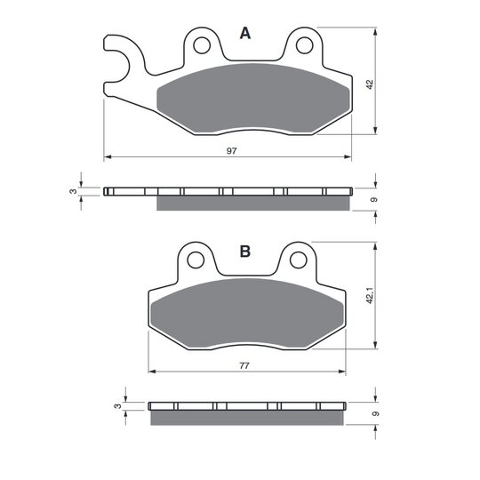 Brzdové obloženie GOLDFREN 334 S3