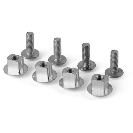 Skrutky pre chrániče páčiek POLISPORT 8306100001 strieborná