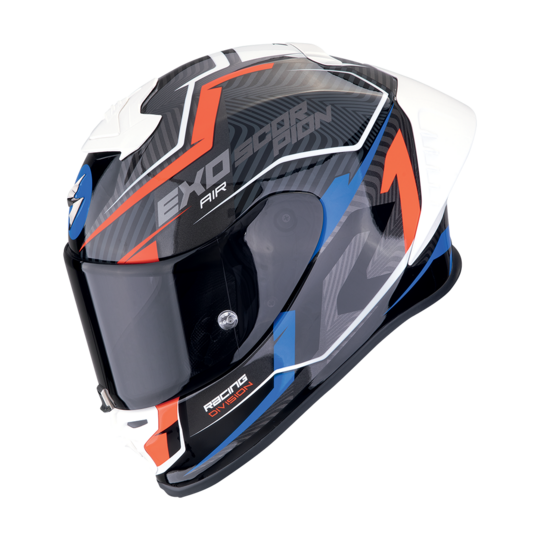 Scorpion prilba exo-r1 evo ii air - coup / black-red-blue - 111-442-258-04