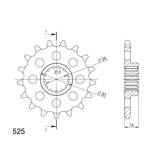 Reťazové koliečko SUPERSPROX CST-313:14