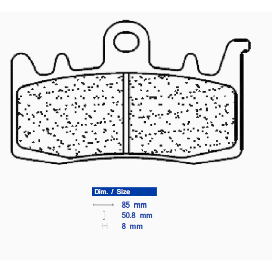 Brzdové obloženie CL BRAKES 1232 A3+