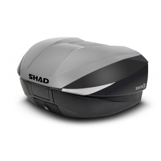 Topcase - s farebným krytom SHAD SH58X Nový titán so zámkom PRÉMIUM