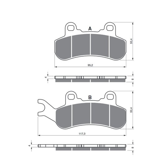 Brzdové obloženie GOLDFREN 376 AD