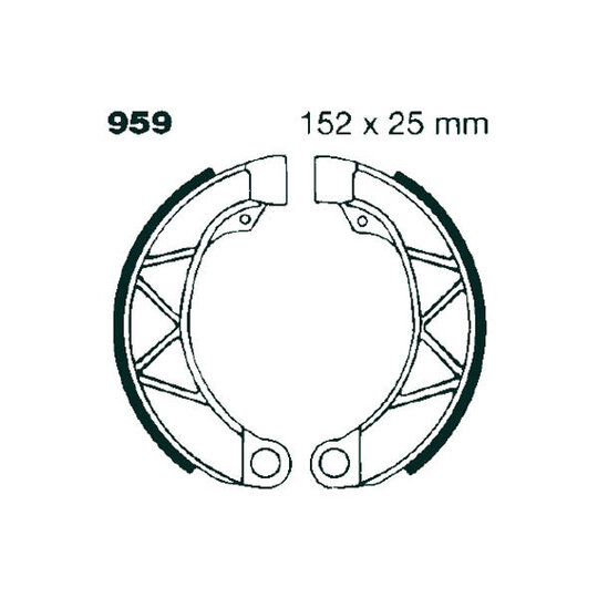 Brzdové čeľuste -sada EBC 959