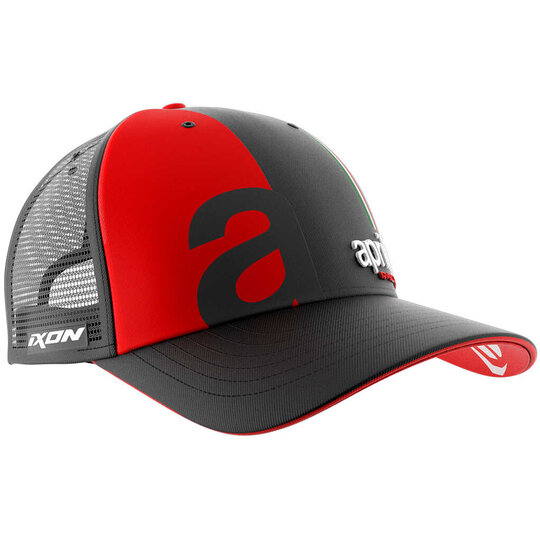Ixon šíltovka cap 23 aprilia black/red - ixon-cap2-aprilia-23-black-red-neon-casual-cap_219037_zoom