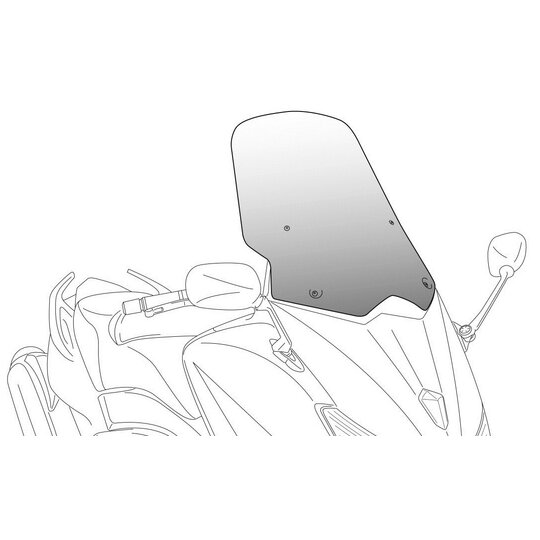 Plexi na motorku PUIG V-TECH LINE TOURING 6728F tmavá dymová