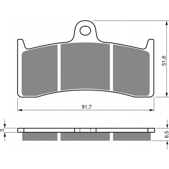Brzdové obloženie GOLDFREN 126 S33 STREET FRONT