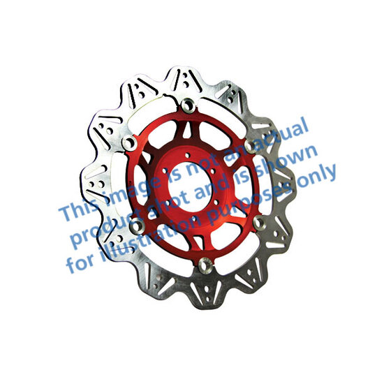 Brzdový kotúč EBC VR1120RED červená