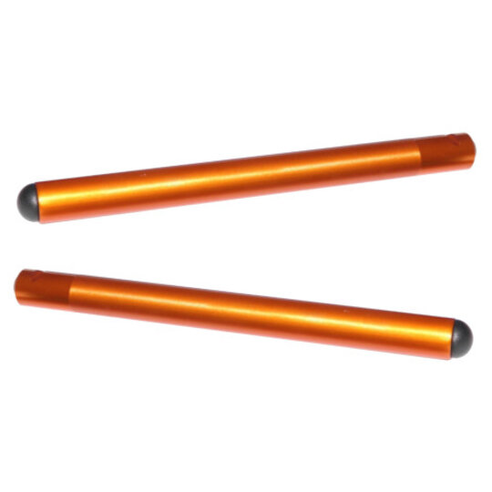 Clip-ons ACCOSSATO aluminium, 250mm with caps, Orange