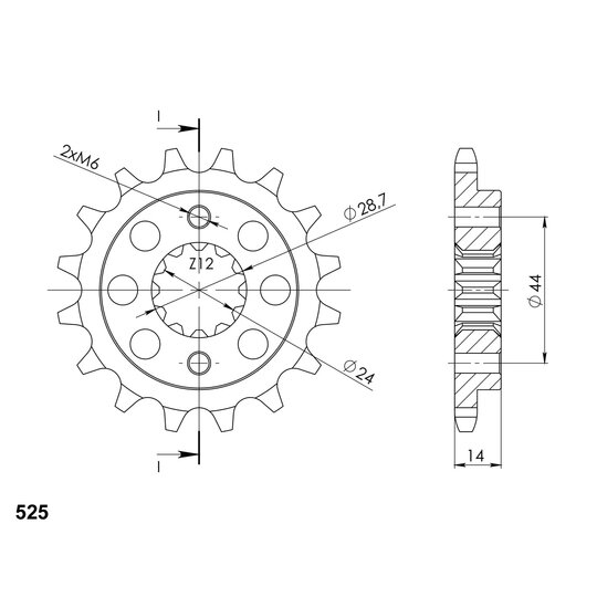 Reťazové koliečko SUPERSPROX CST-314:16 16T, 525