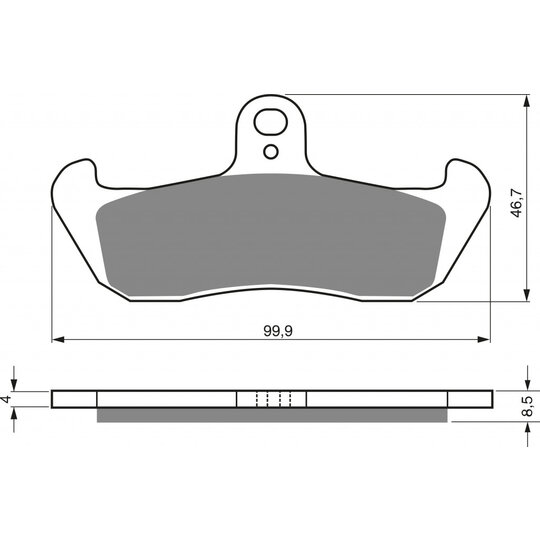 Brzdové obloženie GOLDFREN 006 S3