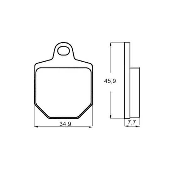 Brzdové obloženie ACCOSSATO AGPA136 EV1