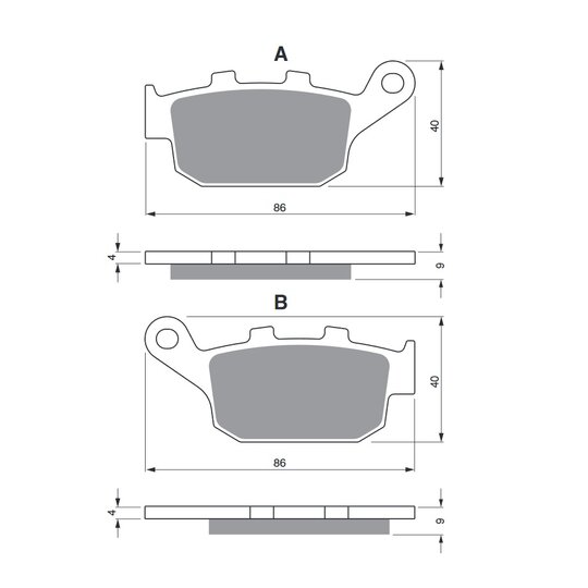 Brzdové obloženie GOLDFREN 306 S33 STREET Zadná