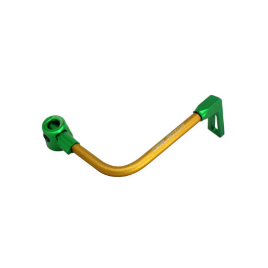 Lever guard ACCOSSATO with gold hose and joint right, aluminium