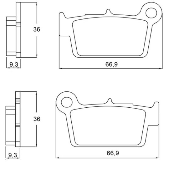 Brzdové obloženie ACCOSSATO AGPP106 OR
