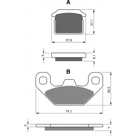 Brzdové obloženie GOLDFREN 320 S3