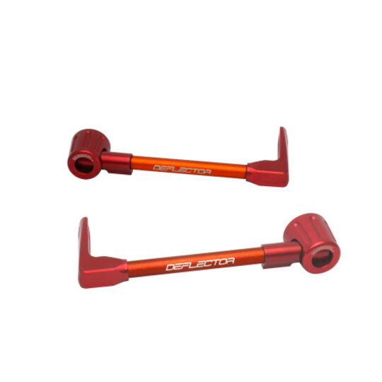 Lever guard ACCOSSATO with orange hose and joint right + left , aluminium