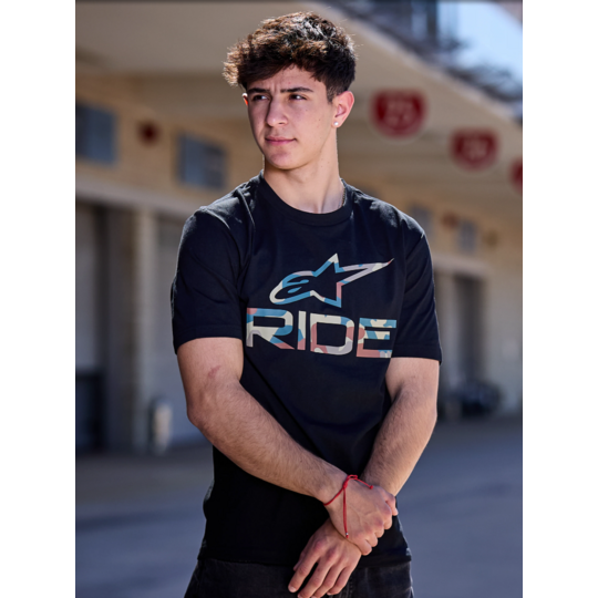 Alpinestars - tričko ride 4.0 camo csf / black - tricko-alpine-ride4.0-2